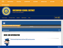 Tablet Screenshot of greenwoodsd.org